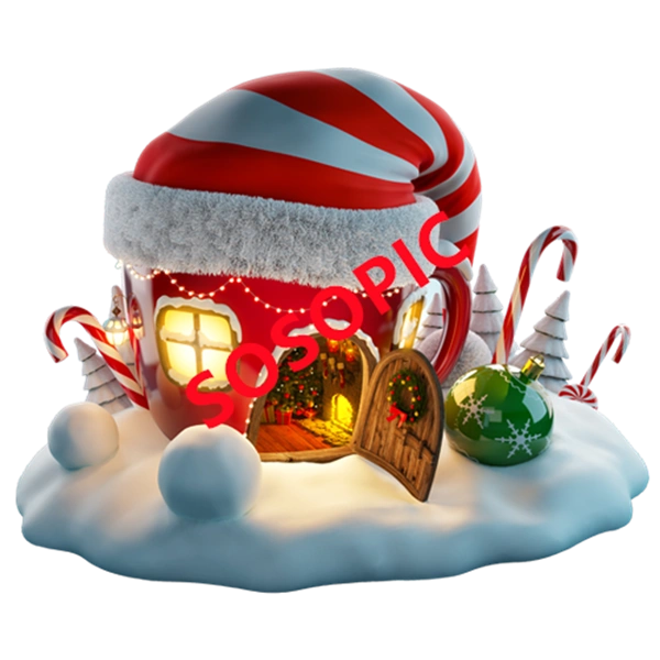 Christmas Day element background icons pattern template (55)