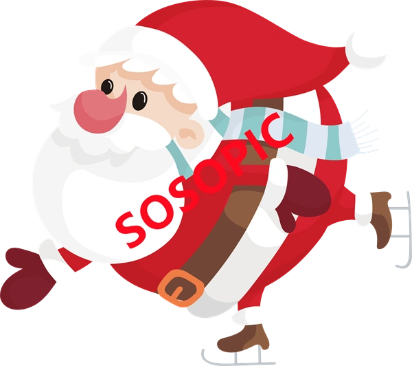 Christmas Day element background icons pattern template (63)