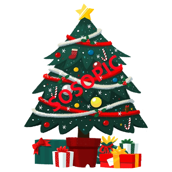 Christmas Day element background icons pattern template (25)