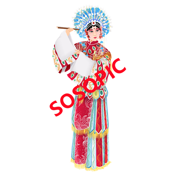Traditional Chinese Opera: Martial Arts and Chivalry Pattern Assortment