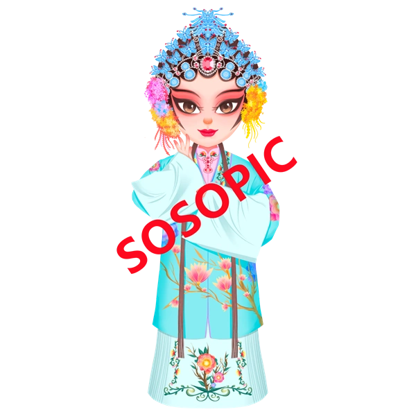Traditional Chinese opera element icons pattern collection (150)