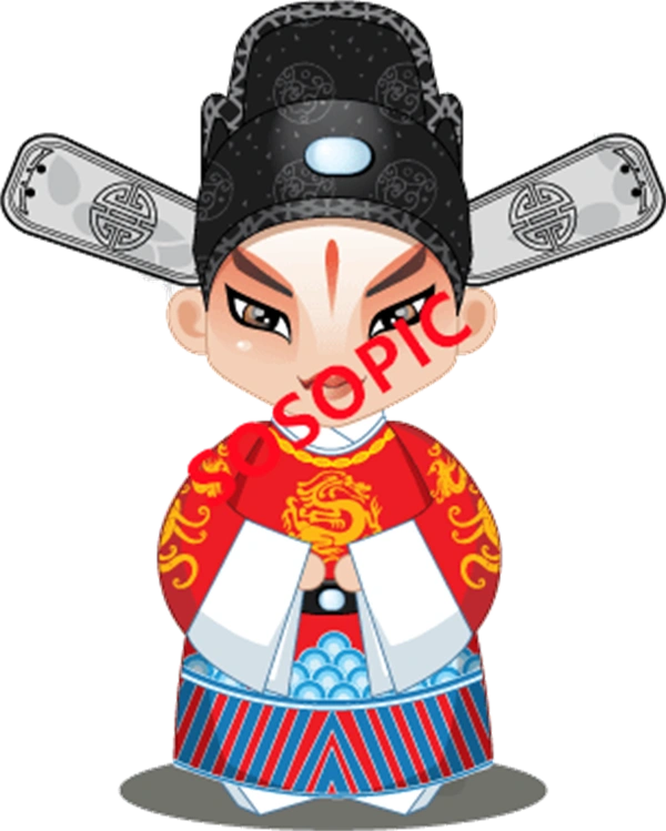 Traditional Chinese opera element icons pattern collection (114)