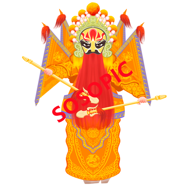 Peking Opera Majesty: Grand Traditional Chinese Opera Pattern Set