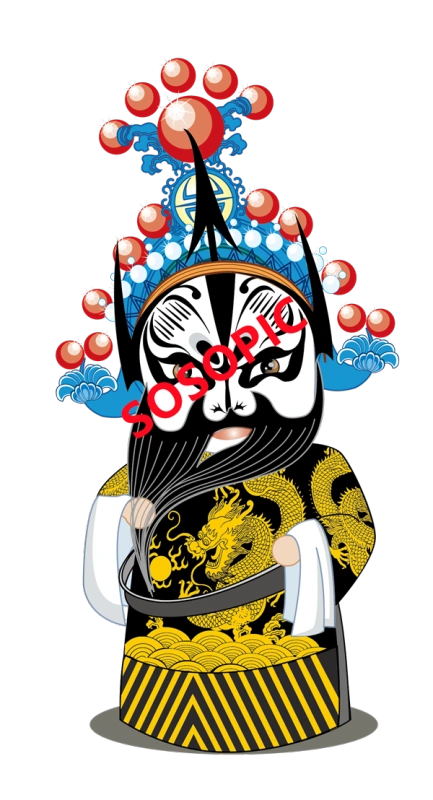 Traditional Chinese opera element icons pattern collection (66)