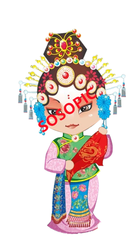 Traditional Chinese opera element icons pattern collection (72)