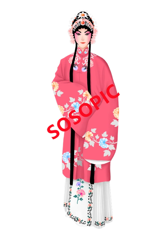 Traditional Chinese opera element icons pattern collection (22)