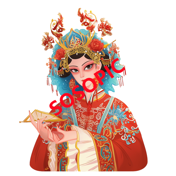 Traditional Chinese Opera: Love and Romance Pattern Set