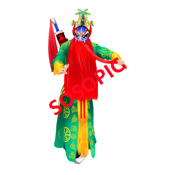 Traditional Chinese Opera: Imperial Court - Themed Pattern Set