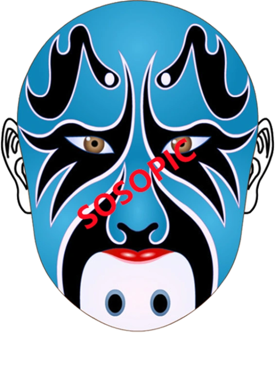 Traditional Chinese opera element icons pattern collection (73)