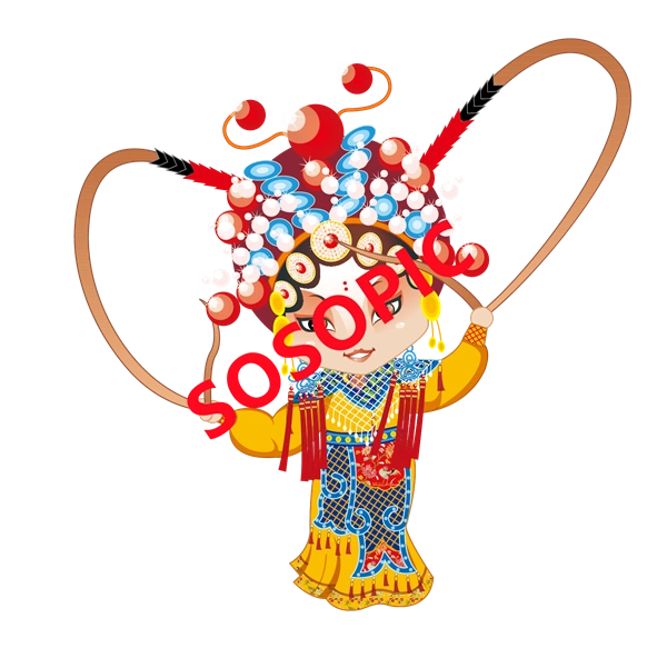 Traditional Chinese opera element icons pattern collection (64)