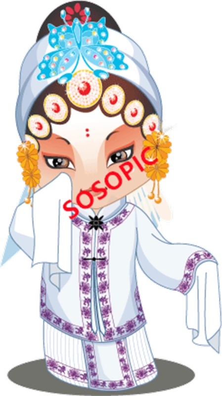 Traditional Chinese opera element icons pattern collection (112)