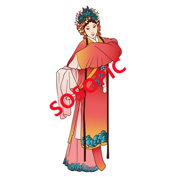 Traditional Chinese opera element icons pattern collection (151)