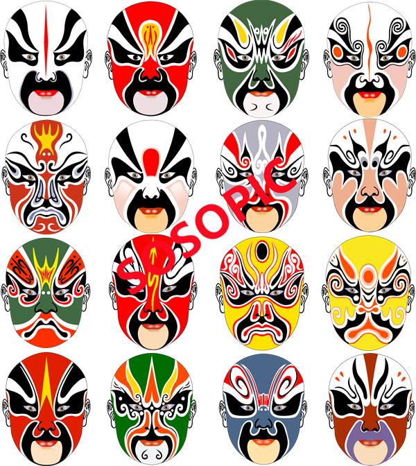 Peking Opera Mystique in Patterns: Intriguing Traditional Chinese Opera Designs