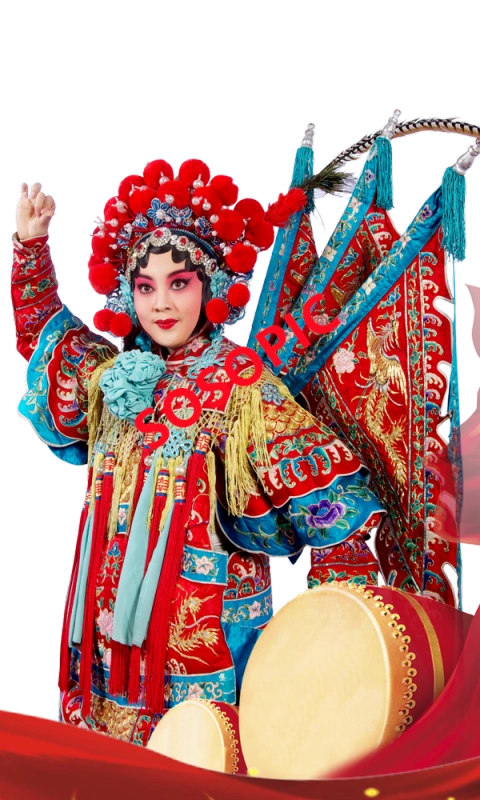 Traditional Chinese opera element icons pattern collection (45)