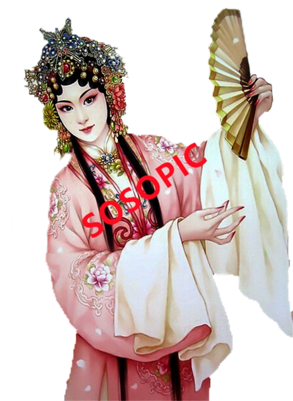Traditional Chinese opera element icons pattern collection (70)