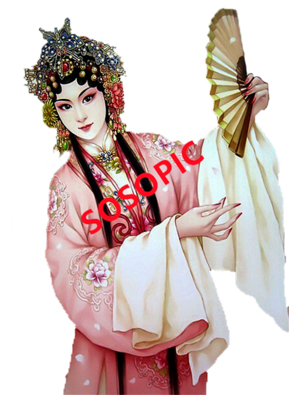 Peking Opera: Retro Hollywood Glamour Pattern Series