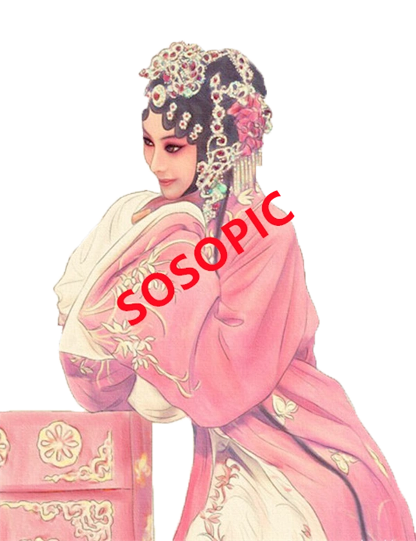 Traditional Chinese opera element icons pattern collection (68)