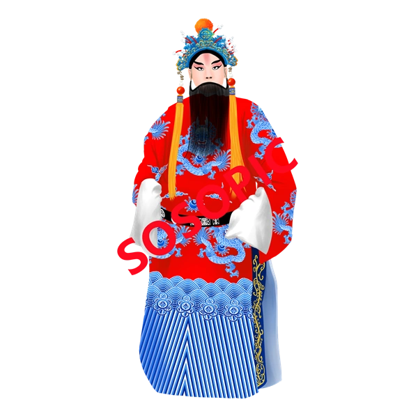 Traditional Chinese opera element icons pattern collection (19)