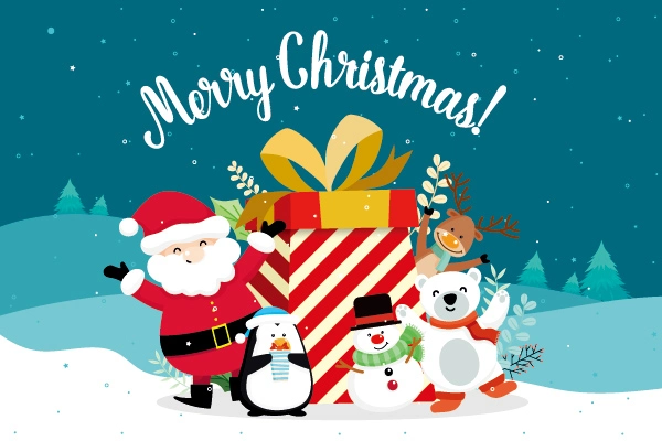 Lovely style background pattern poster template for Christmas Day (12)