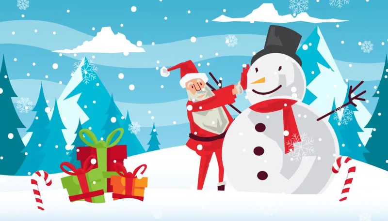 Lovely style wallpaper pattern poster template for Christmas Day (29)