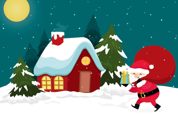 Lovely style background pattern poster template for Christmas Day (10)
