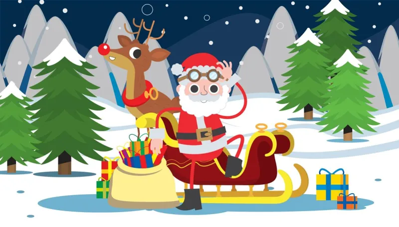 Lovely style wallpaper pattern poster template for Christmas Day (26)