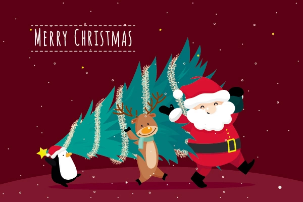 Lovely style background pattern poster template for Christmas Day (17)