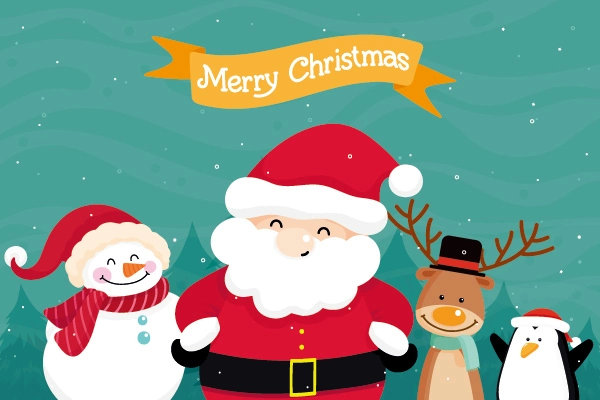 Lovely style background pattern poster template for Christmas Day (21)