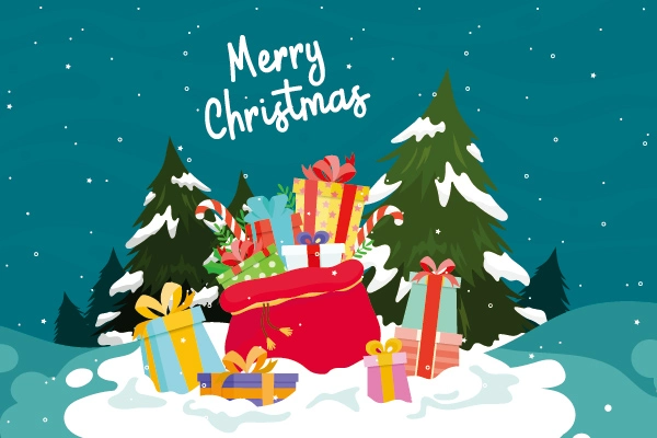 Lovely style background pattern poster template for Christmas Day (9)