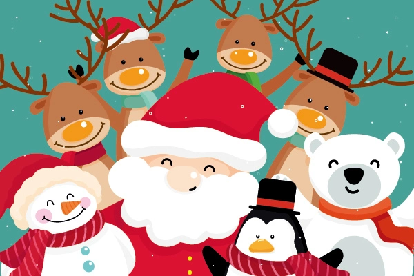 Lovely style background pattern poster template for Christmas Day (23)