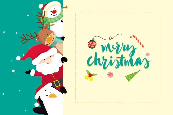 Lovely style background pattern poster template for Christmas Day (30)