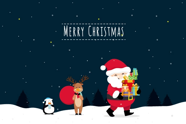 Lovely style background pattern poster template for Christmas Day (15)