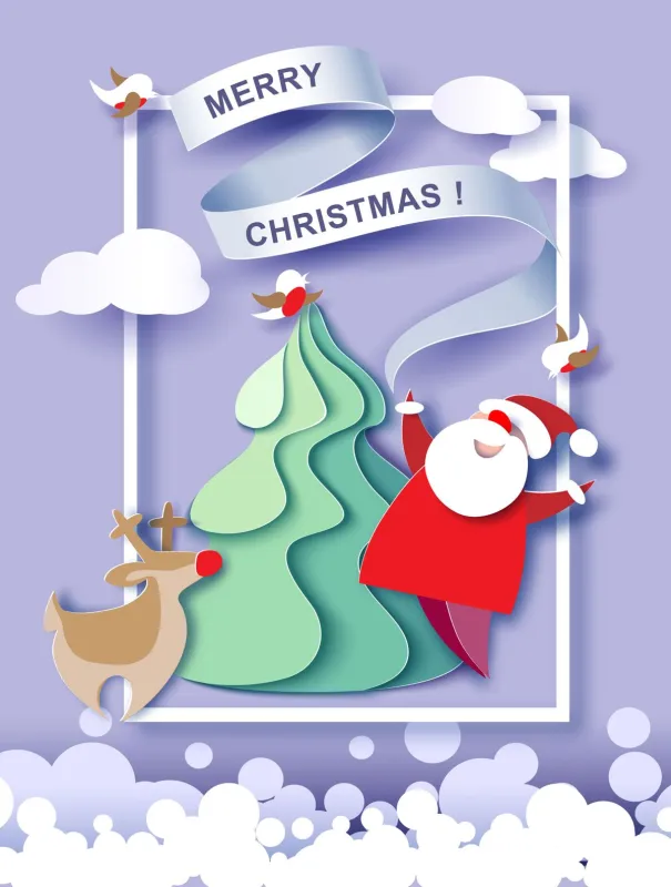 Lovely style wallpaper pattern poster template for Christmas Day (39)