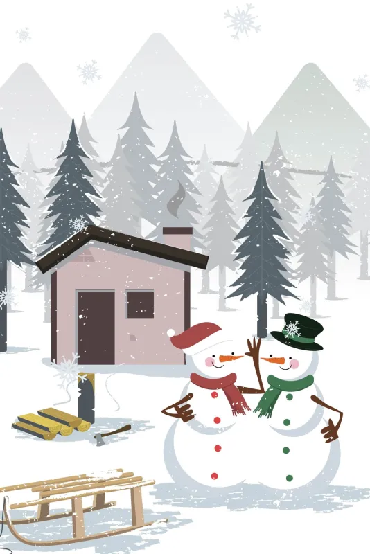 Lovely style wallpaper pattern poster template for Christmas Day (4)