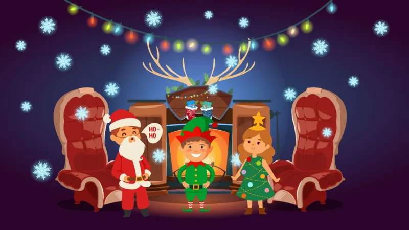 Lovely style wallpaper pattern poster template for Christmas Day (16)