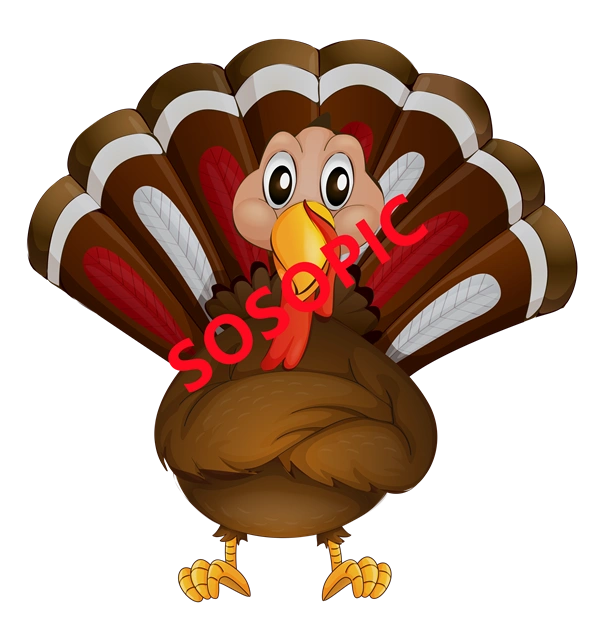Background pattern with Thanksgiving elements such as turkey (102)
