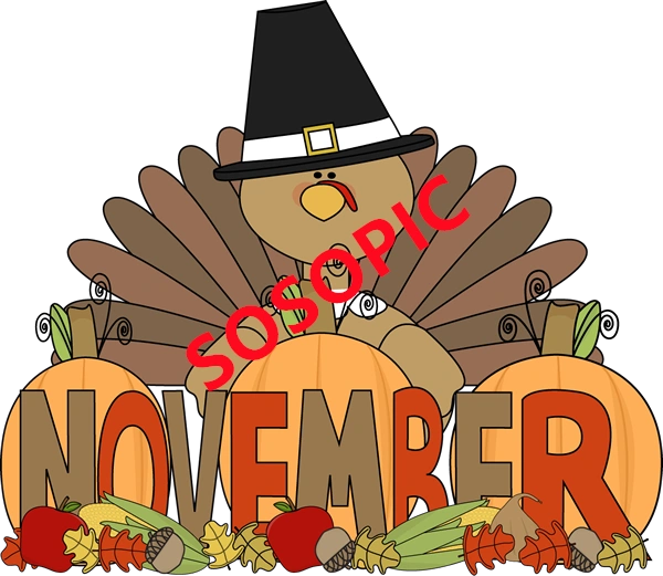 Background pattern with Thanksgiving elements such as turkey (60)