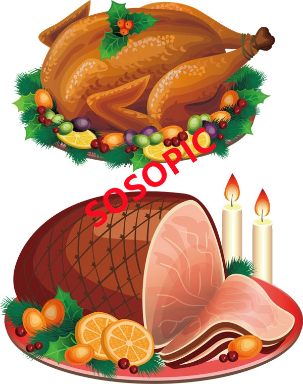 Background pattern with Thanksgiving elements such as turkey (59)