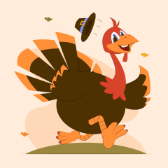 Thanksgiving Harvest Trailblazers: Hiking, Learning, and Giving Thanks Poster Template