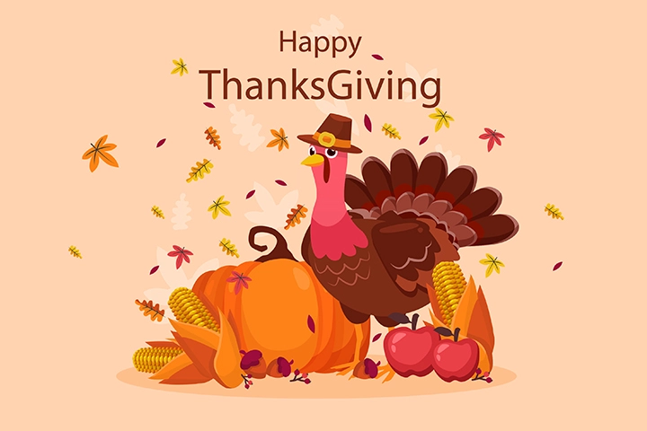 Thanksgiving Day turkey element  vector material collection (17)