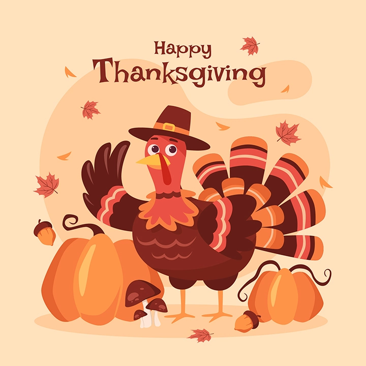Thanksgiving Day turkey element  vector material collection (1)