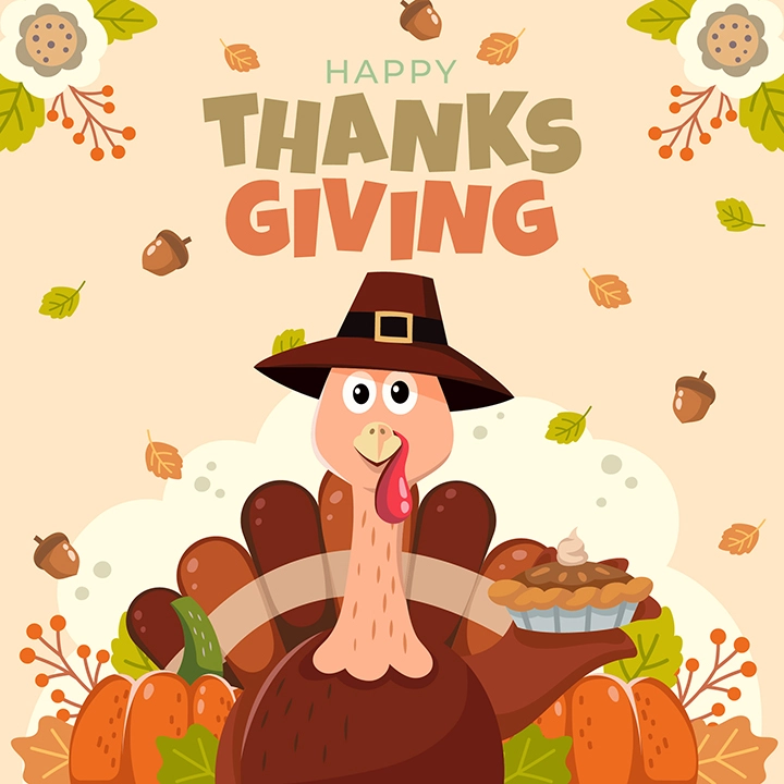 Thanksgiving Day turkey element  vector material collection (4)