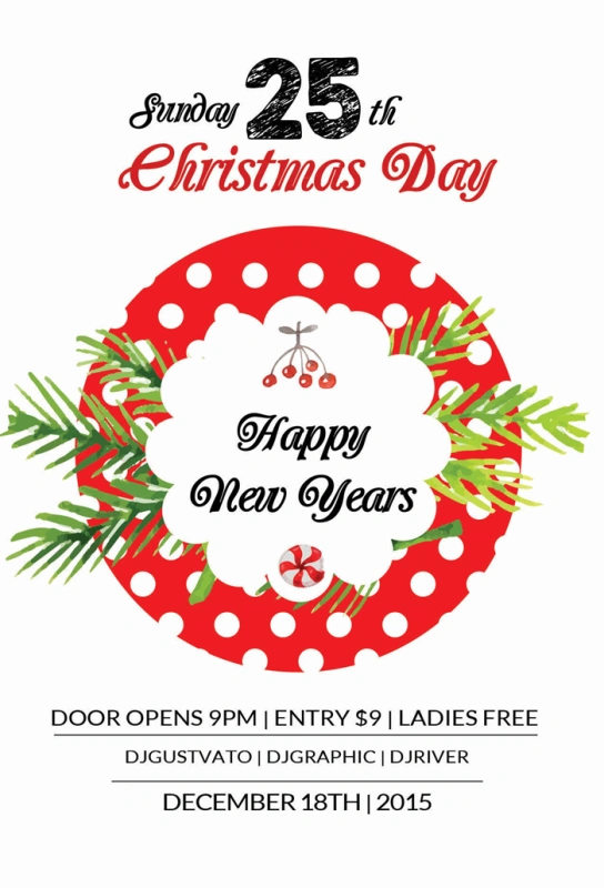 Merry Christmas promotional poster template (41)