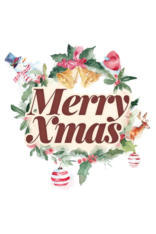 Merry Christmas promotional poster template (7)