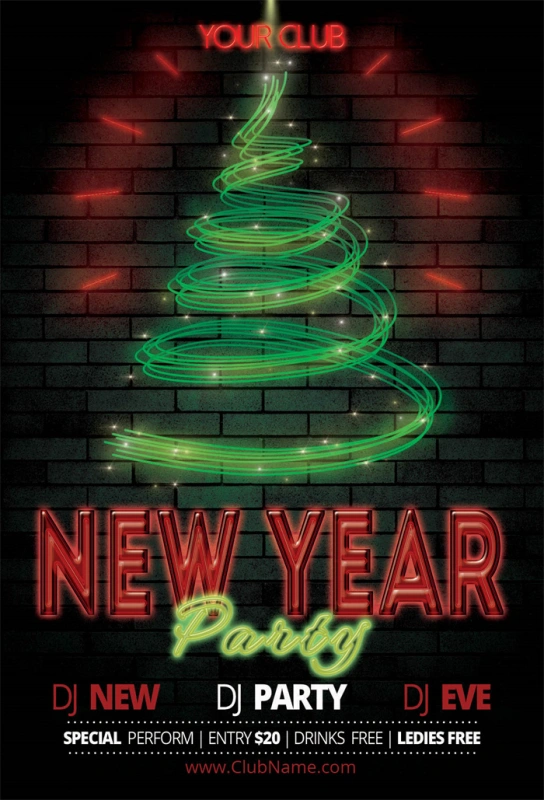 Merry Christmas promotional poster template (62)