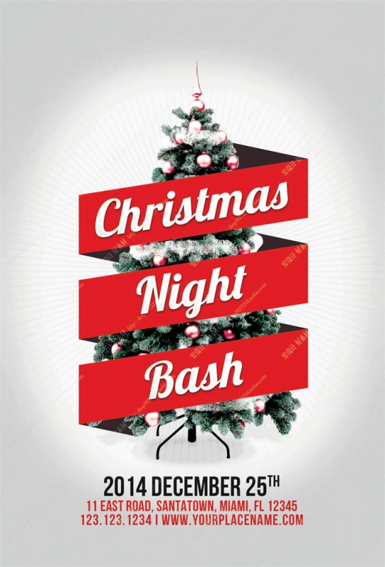 Merry Christmas promotional poster template (42)