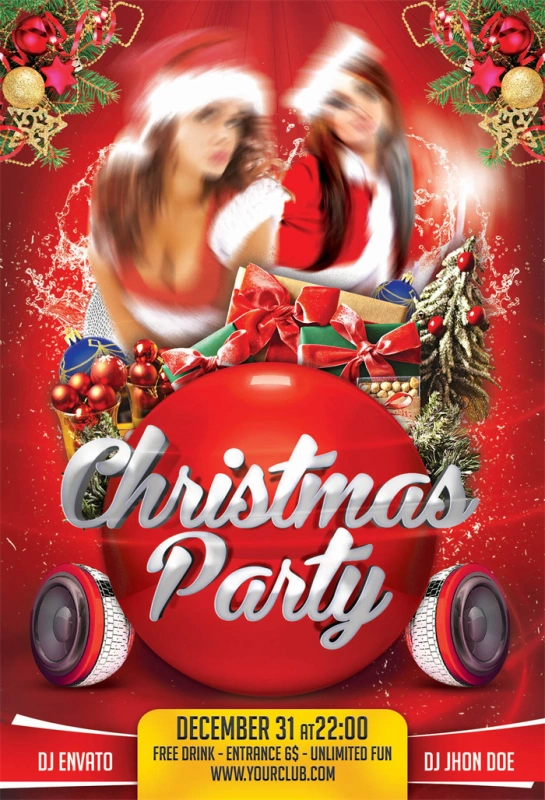 Merry Christmas promotional poster template (69)