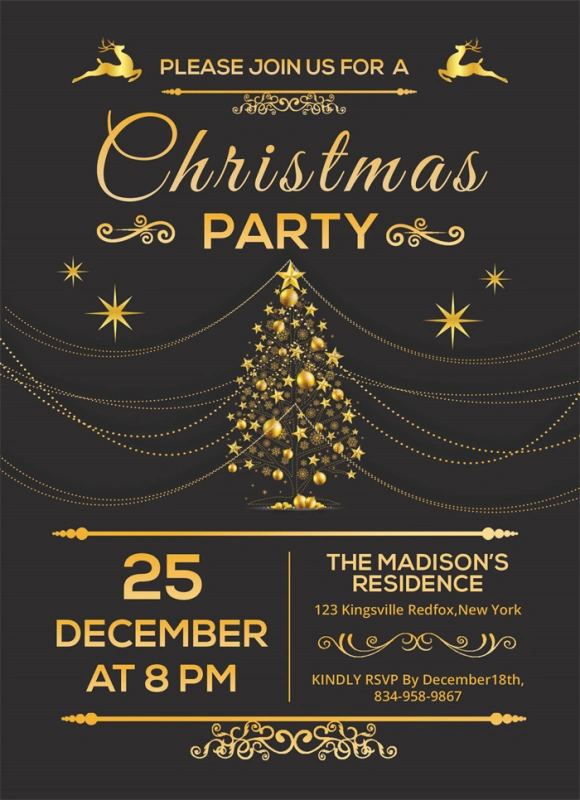 Merry Christmas promotional poster template (33)