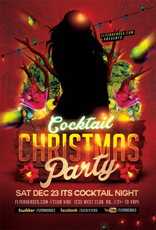 Merry Christmas promotional poster template (49)