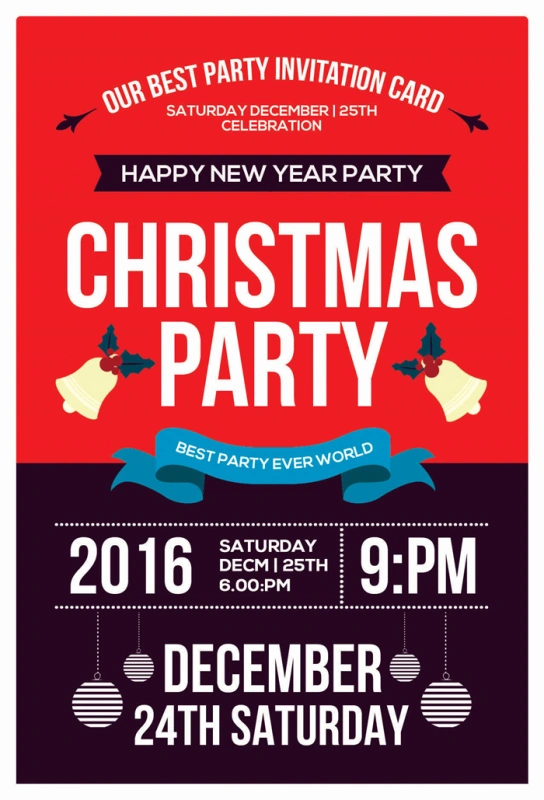 Merry Christmas promotional poster template (43)